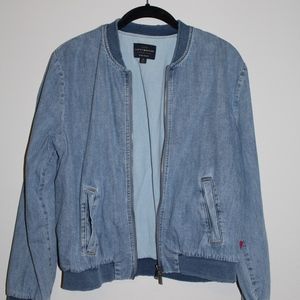 Lucky Brand Zip Up Denim Jacket